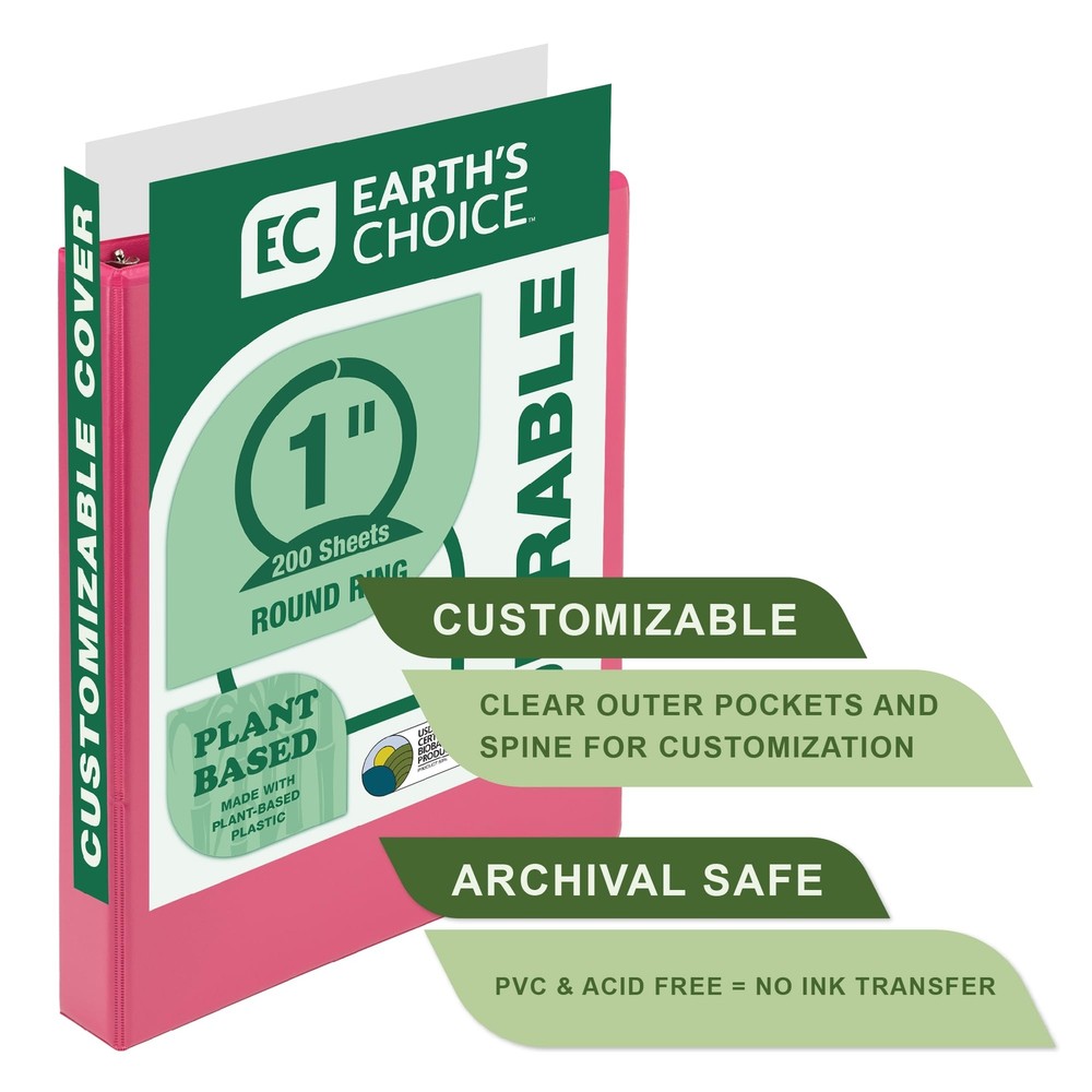 Biobased 1" RR View Bnd 4pk