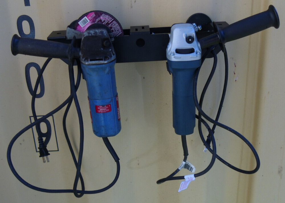 MAGNETIC 2 GRINDERS STORAGE RACK WALL HOLDER ORGANIZER CARGO SHIPPING CONTAINER