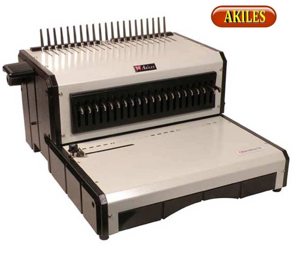 Akiles AlphaBind CE Electric Punch & Binding Machine for Comb Spines 12" ( New )