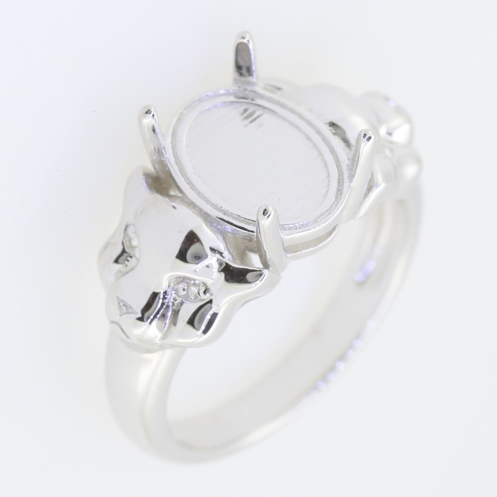 Sterling Silver Semi Mount Ring Setting Round RD 5x5mm