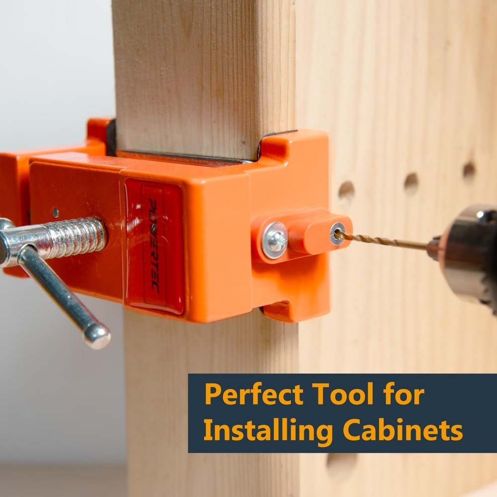 Cabinet Face Frame Clamps (2 Pack) - Cabinet Installation Tool with Drill Gui...