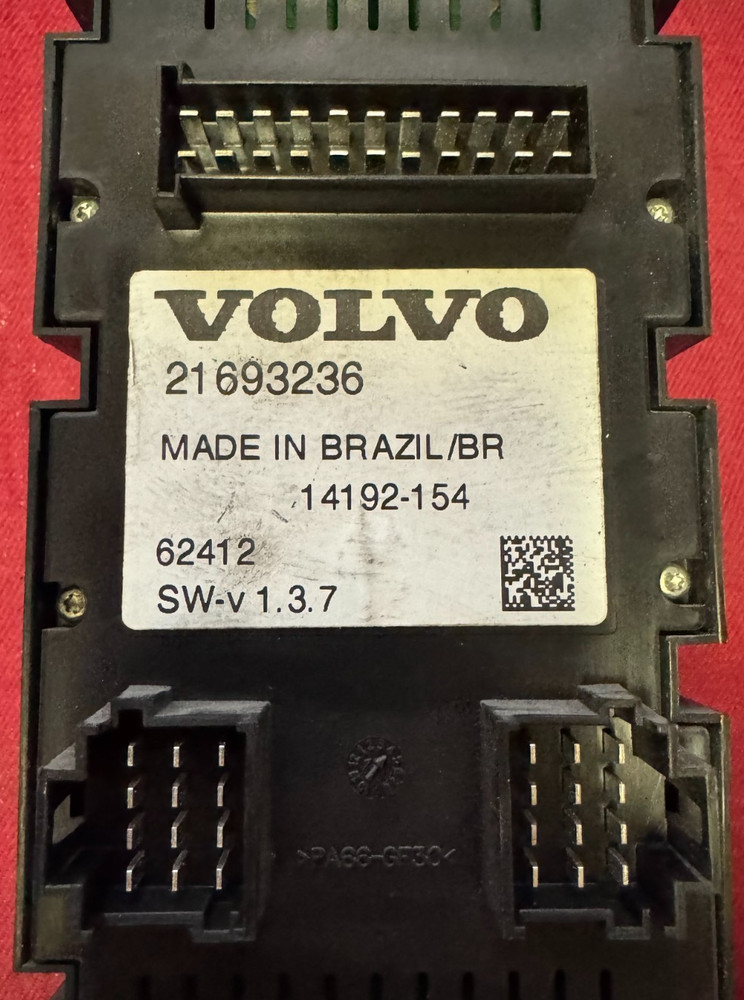 2015 Volvo 21693236 TEMPERATURE CONTROL SWITCH, SLEEPER , ALARM CLOCK, MENU