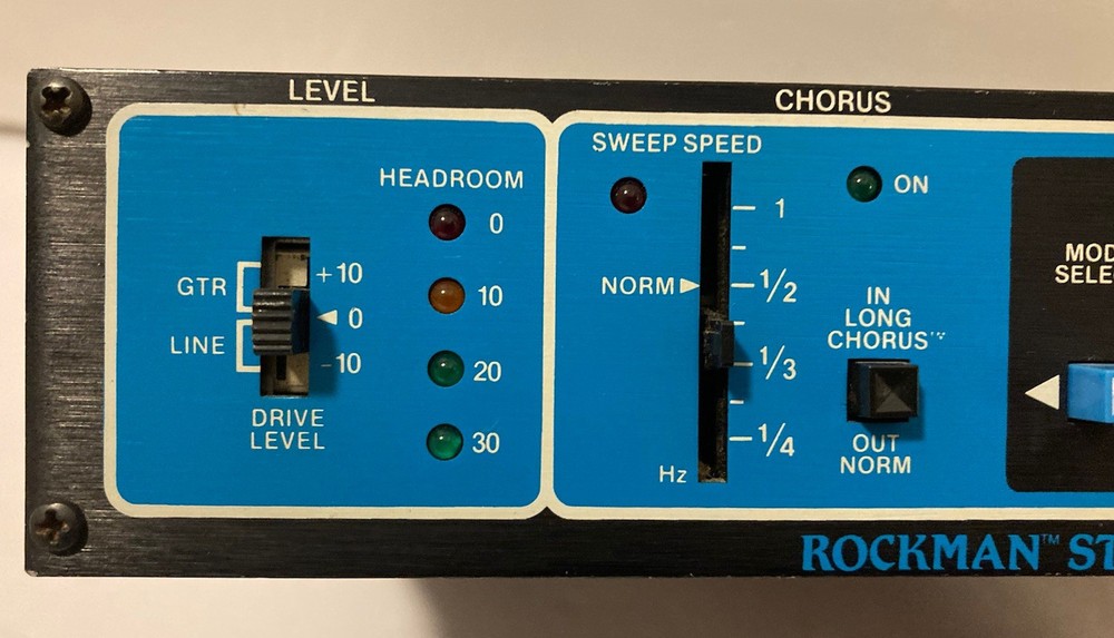 Rockman Stereo Chorus/Delay Micro Rack Guitar Module 1986 Tom Scholz SR&D Tested