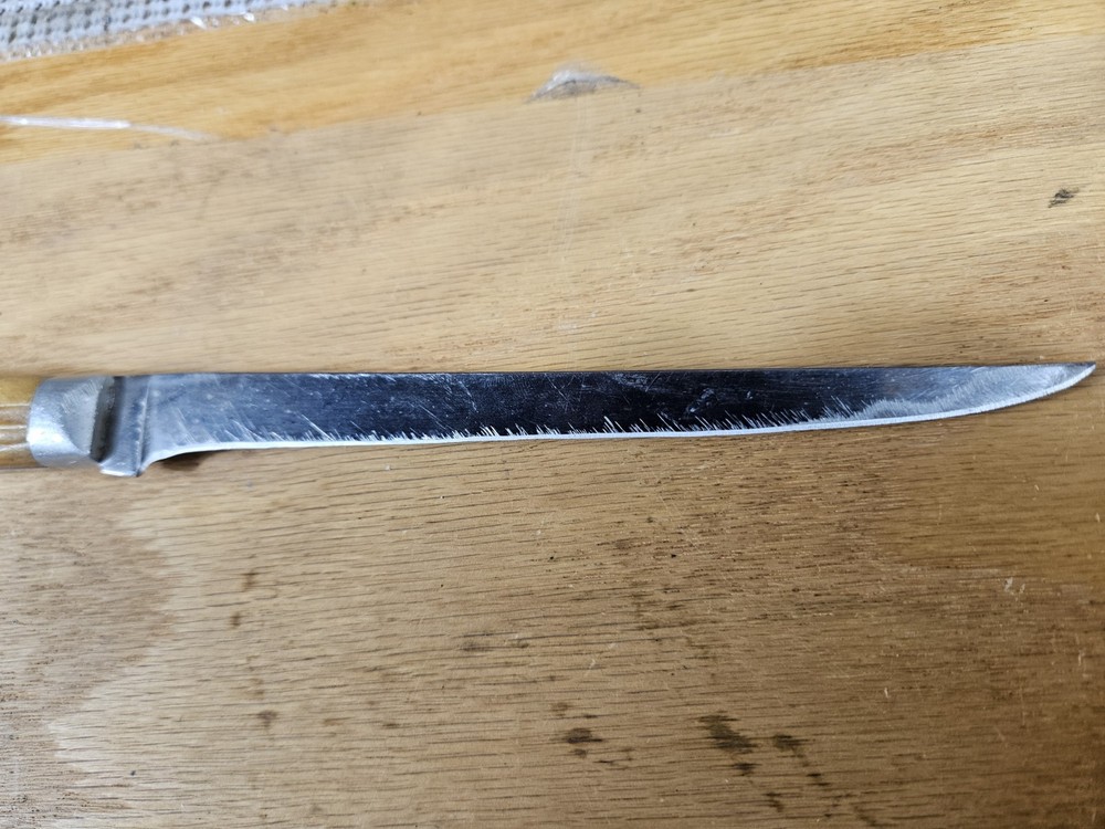 Queen Knife 6.5" Blade. Stag Handle.