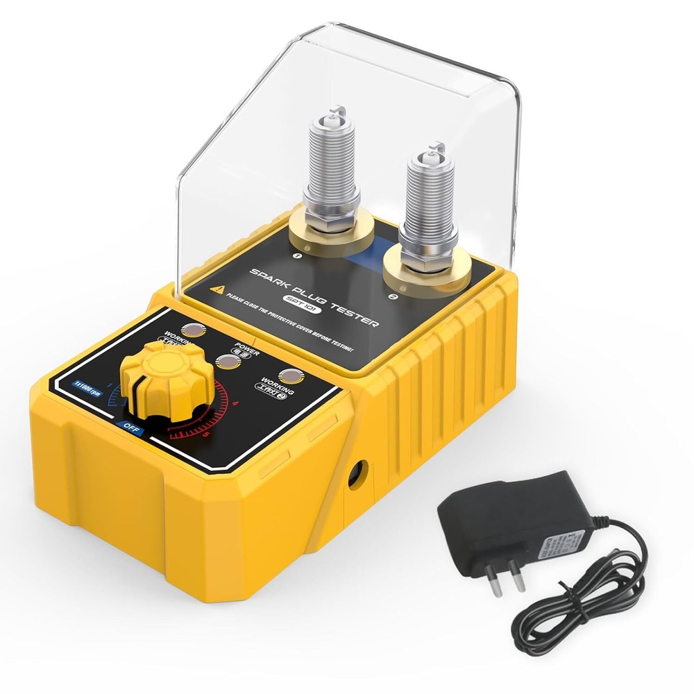 12V Dual Hole Car Spark Plug Tester Gasoline Ignition Plug Diagnostic Analyzer