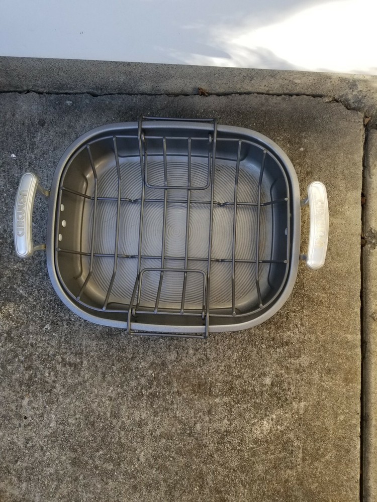 Circulon Oval Non-Stick Roaster w/Rack 16×13