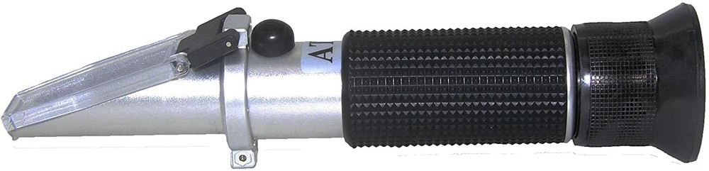 Brix Refractometer with ATC Dual Scale - Specific Gravity & Brix Hydrometer