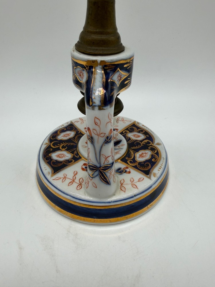 Antique Porcelain Imari Colors & Brass Nutcracker
