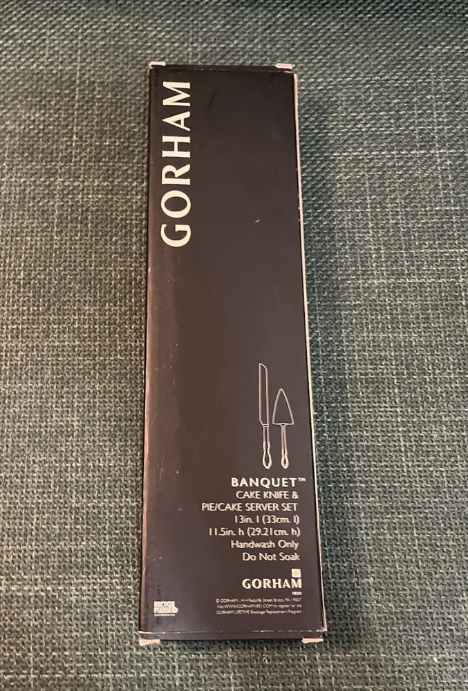 Gorham New Metal - Banquet Cake Knife & Pie/Cake Server Set New