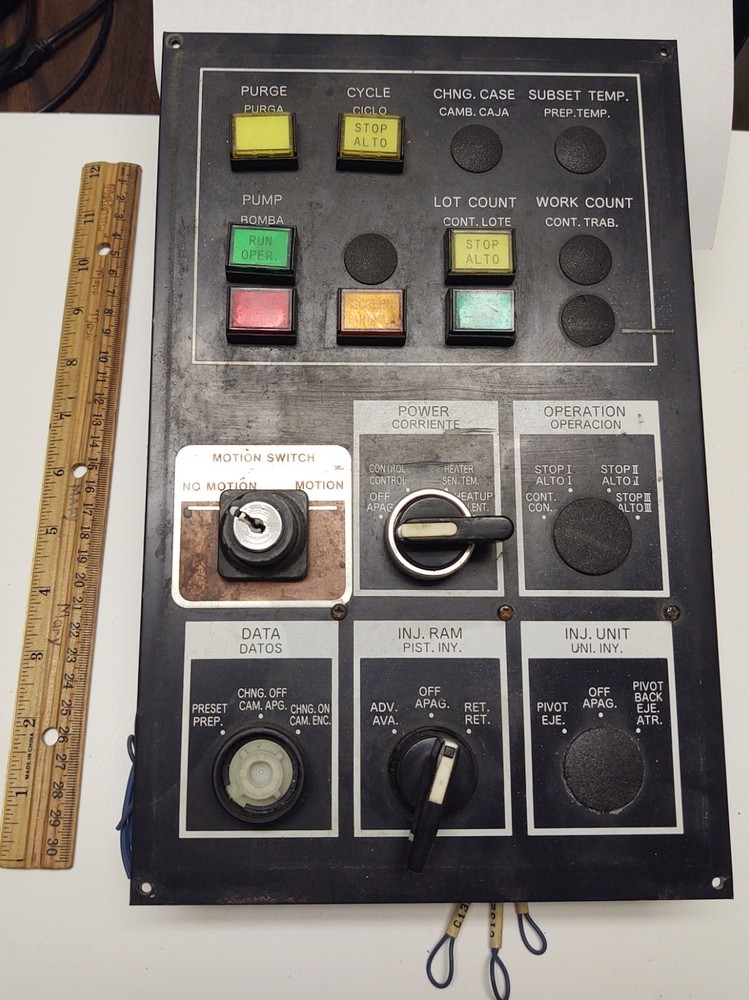 Mitsubishi 90-210 Ton Plastic Injection Molding Machine Operator Switch Panel
