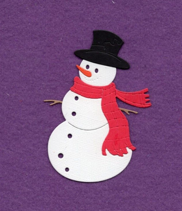 SNOWMAN # 14 die cuts scrapbook cards