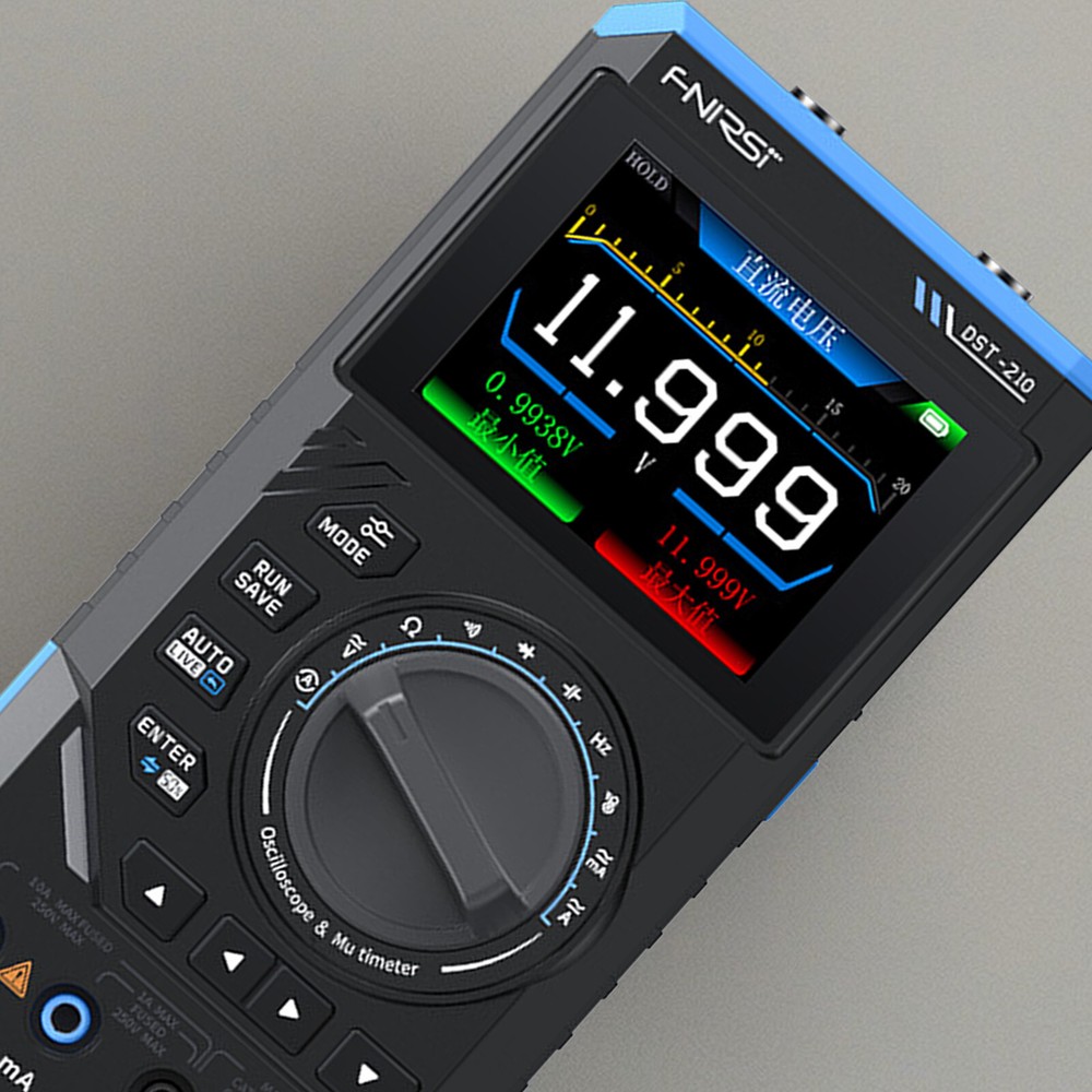 FNIRSI 3 In 1 DST210 Digital Oscilloscope Multimeter Function Signal Generator