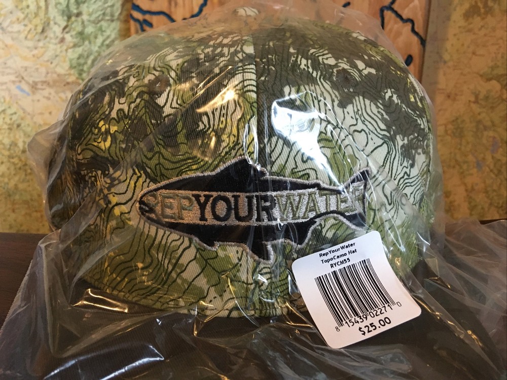 RepYourWater Topo camo hat