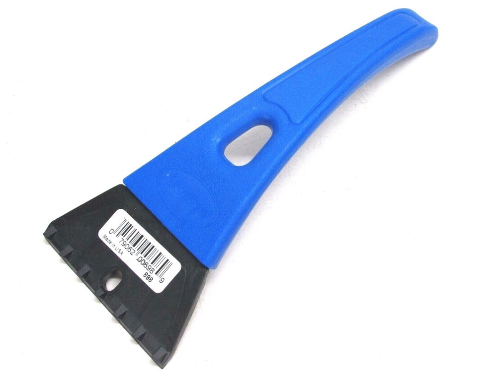 NOS! MALLORY 10" BLUE PLASTIC ICE SCRAPER, #898