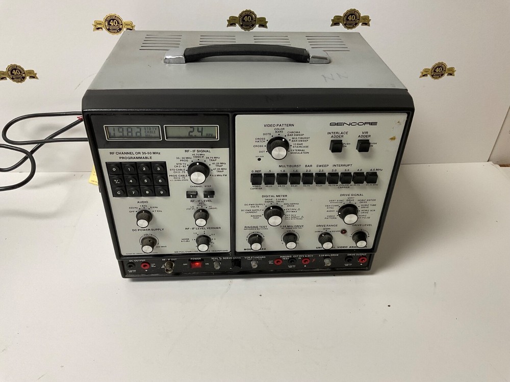 Sencore model VA62 Universal Video Analyzer Simplified Operating Manual