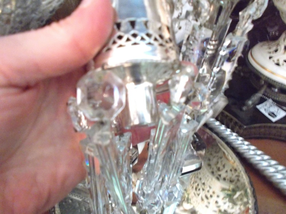 Fabulous Victorian Silver Candle Stick Toppers (2)