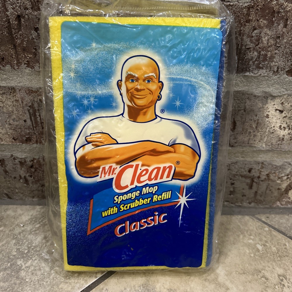 Mr Clean Classic Sponge Mop Replacement Scrubber Refill NEW