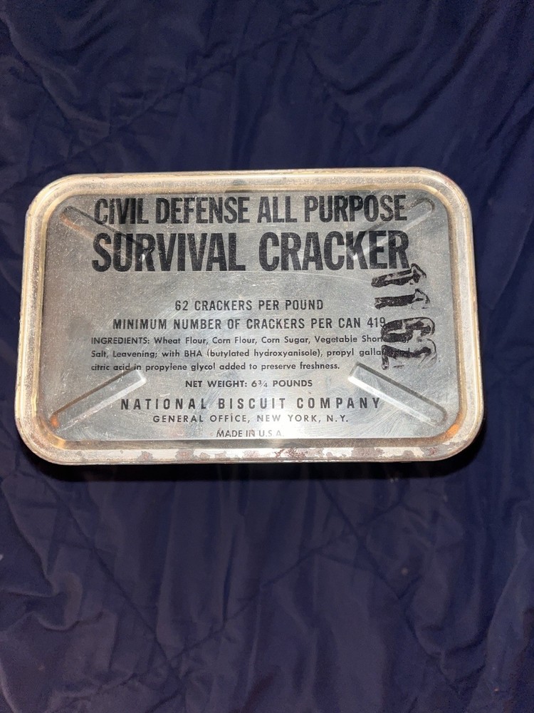 1962 Dated Civil Defense Survival Crackers