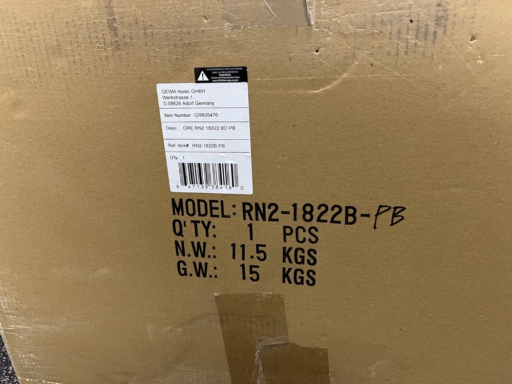 Gretsch Drum (model rn2-1822b-pb)