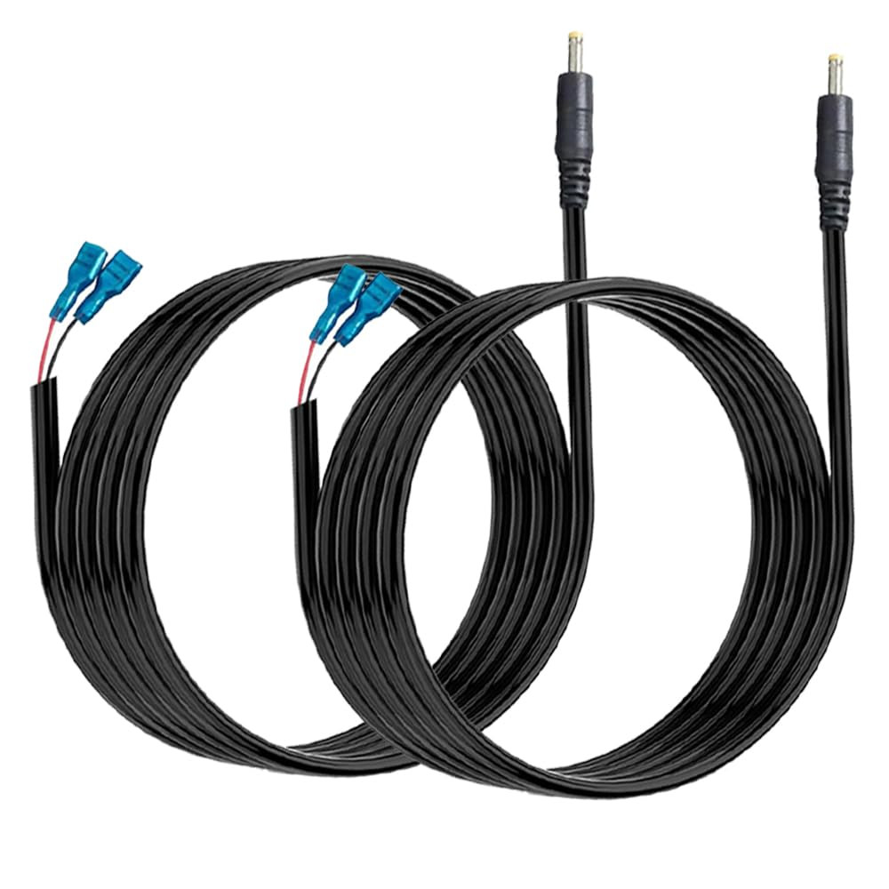 Trail Camera Power Cable 5.5x2.1mm DC External Power Cord 2 Pack