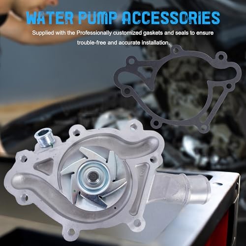 AW7160 Engine Aluminum Water Pump Compatible with Dodge Ram 1500/ Ram 2500/