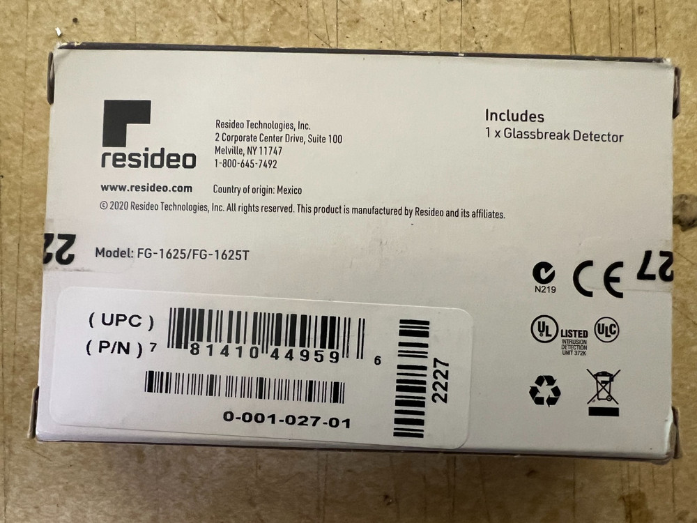 Resideo FG-1625 (NEW)