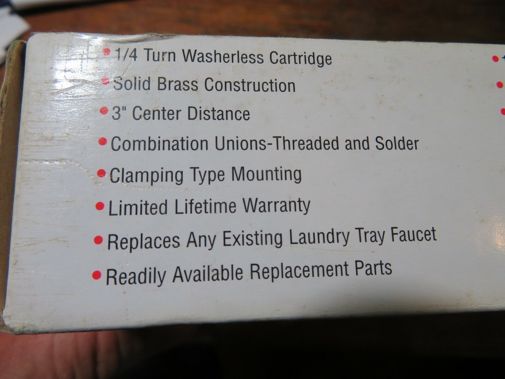 B & K Heavy Duty Laundry faucet