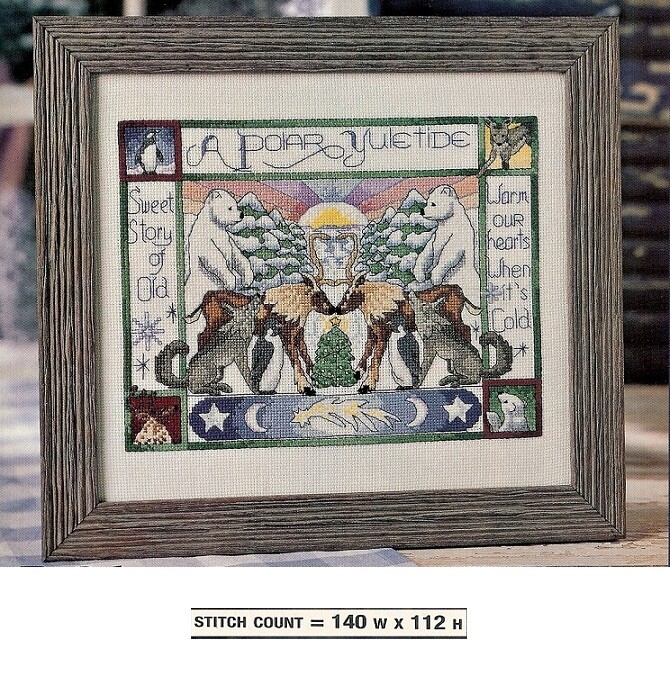 POLAR YULETIDE  -  X STITCH  PATTERN  ONLY  PY - EEUU