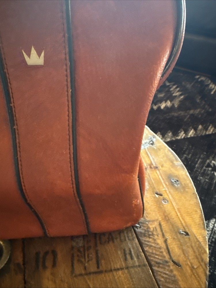 Vintage Brunswick Bowling Ball Bag With Internal Frame