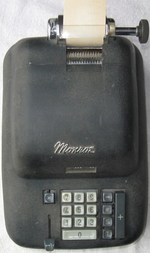 Vintage Monroe Adding Machine Model 611-11-011 Serial No. 6649