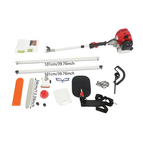 2 Stroke 43cc 12'' Tree Branch Pruner Long Pruning Chain Saw Trimmer