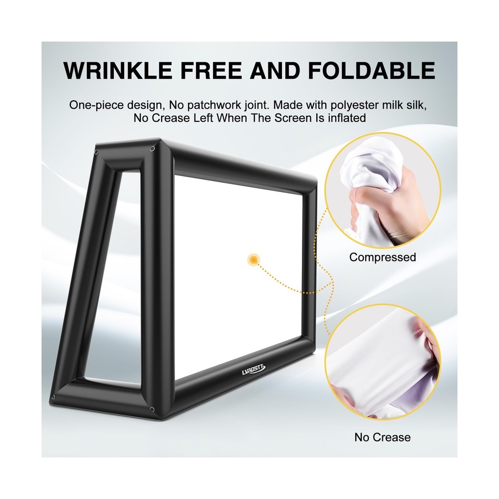 Inflatable Projector Screen, 30FT Blow Up Movie Screen Outdoor Projector, Eas...
