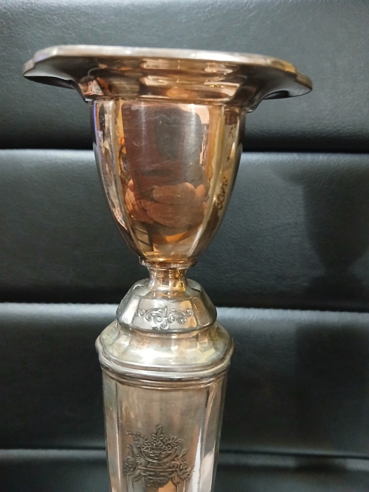Vintage 12" Reed & Barton Silver Plate Candlestick Holders 4042 EPNS