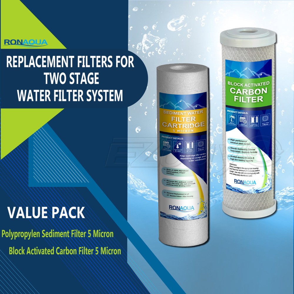 Replacement Filters for Under Sink  Two Stage Water Filtration System