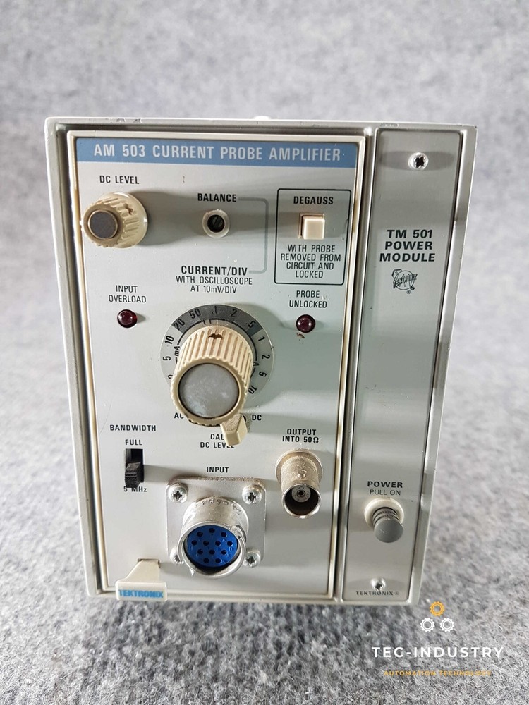 TEKTRONIXTM 501 POWER MODULE I AM 503 CURRENT SAMPLE AMPLIFIER