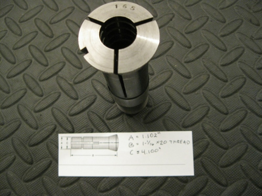 16.5mm Collet with 1-1/16 x 20 Thread, Unknown Make