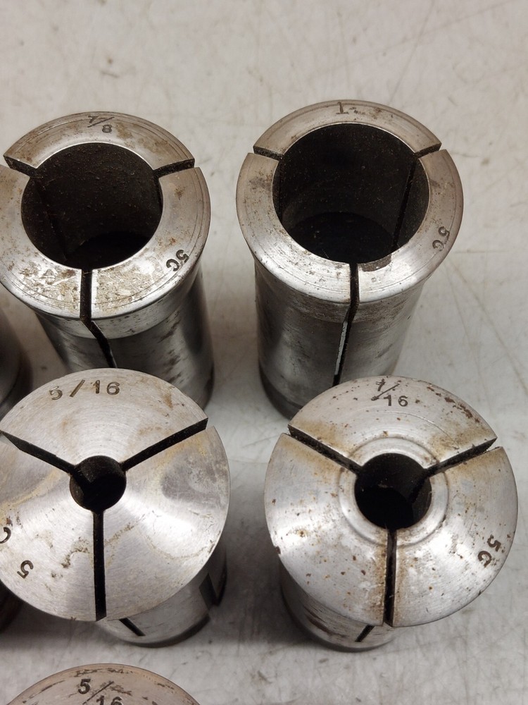 (11) 5C Collets Round *READ FULL DESCRIPTION FOR INFO* Hardinge Elgin Fowler