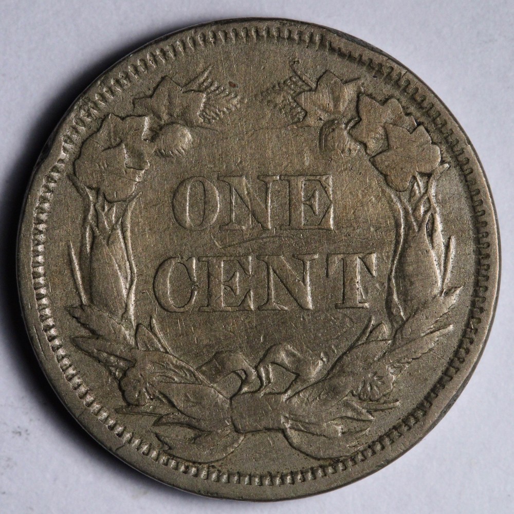 1858 LL Flying Eagle Cent Penny VF E118 STAMK