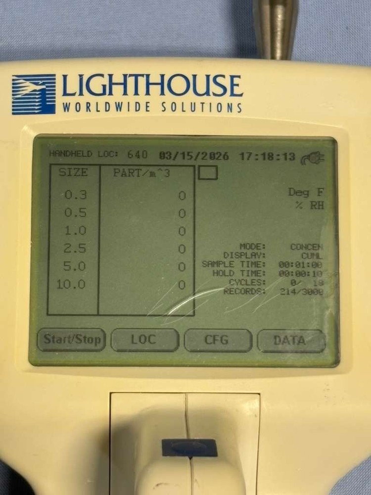 Lighthouse Worldwide Solutions Particle Counter Model Handheld 3016 w/ Adapter