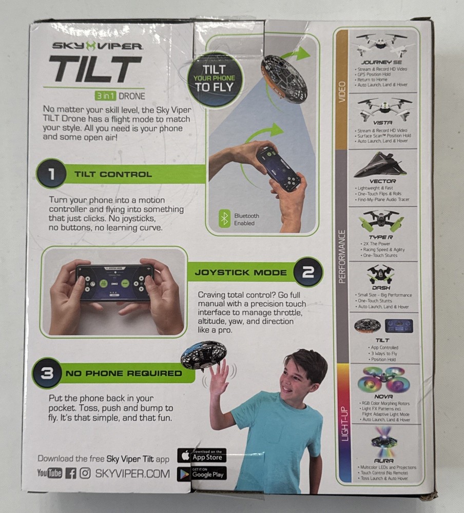 Sky Viper, Tilt, 3 In 1 Drone