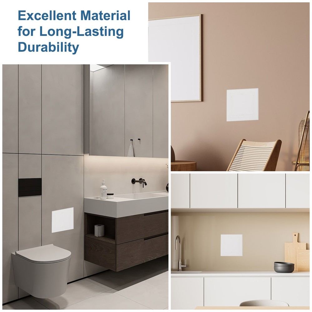 4.72x4.72 Inch(120x120mm) Removable Hinged Access Panel, 3Pcs Access Doors White