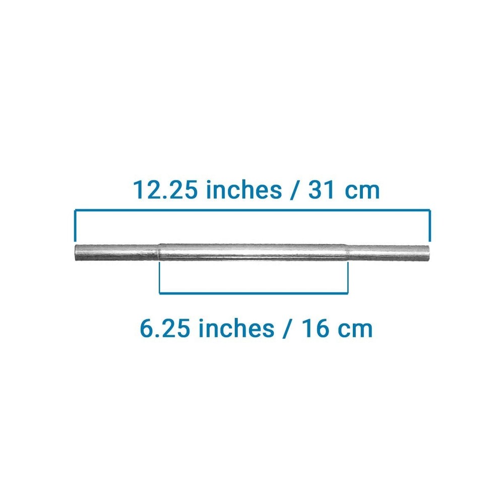 600 Steel Shaft Extender Silver