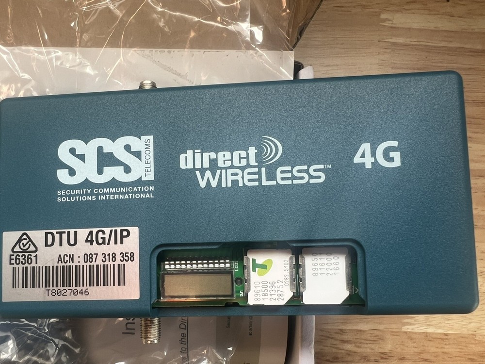 SCSI DTU 4G IP DirectWireless Security System Module Dual Sim DTU4G/IP LITE