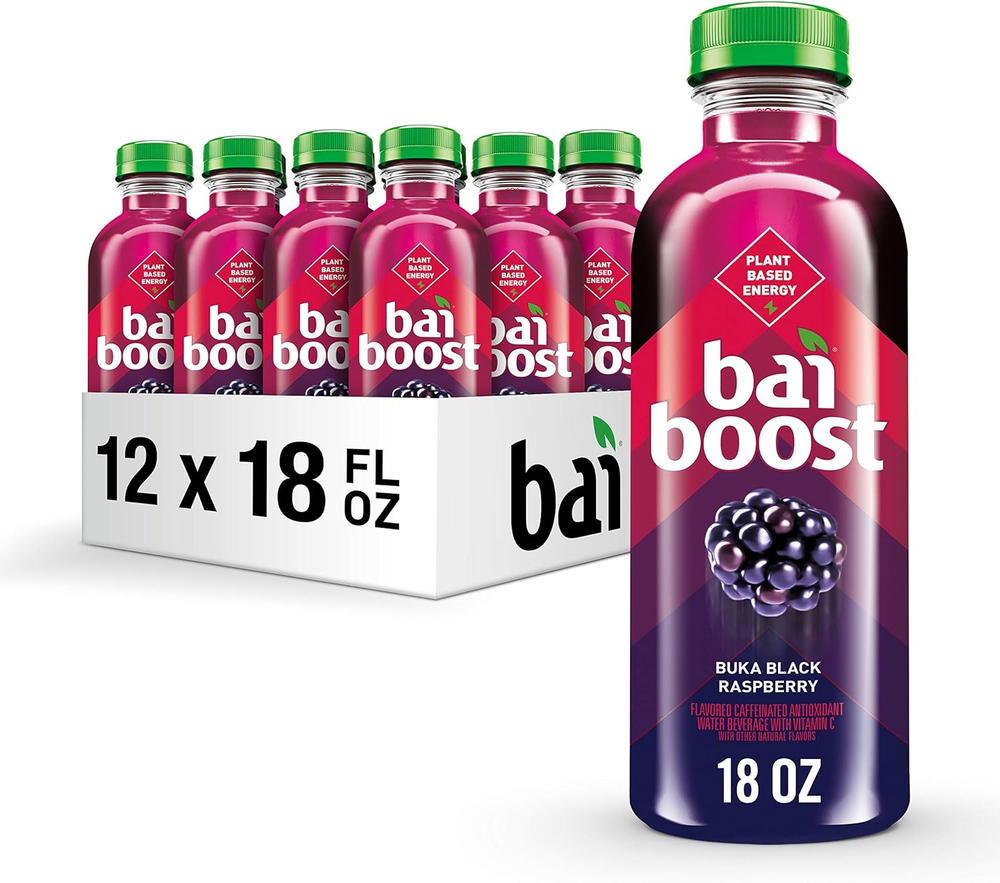 Boost Buka Black Raspberry, Antioxidant Infused Beverage, 18 Fl Oz Bottle (Pa...