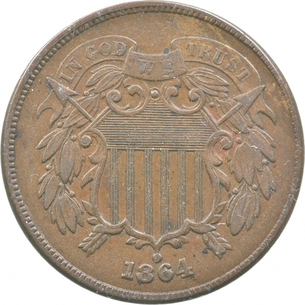 1864 Shield Two Cent Piece *6910
