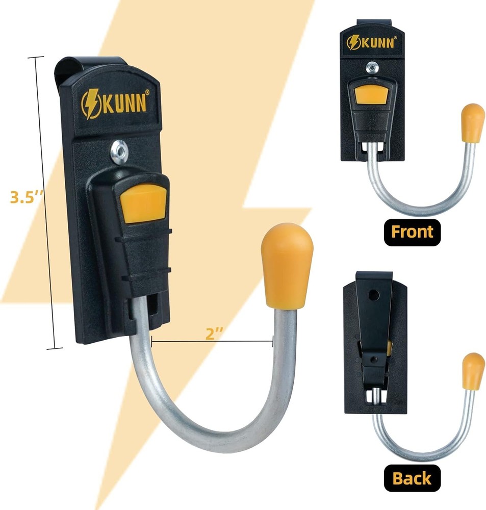 KUNN Tool Holster - Belt Hook Cordless Drill Holder Single,Strong Yellow