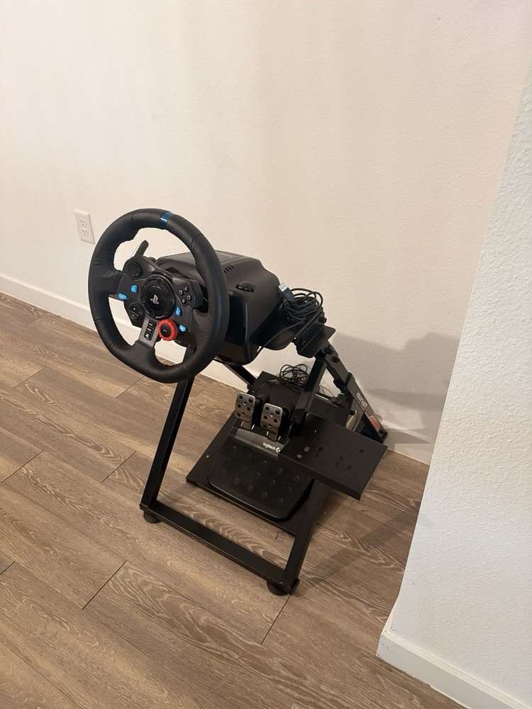 Logitech Steering Wheel, Pedals, Mounting Stand & Power Adapter Bundle