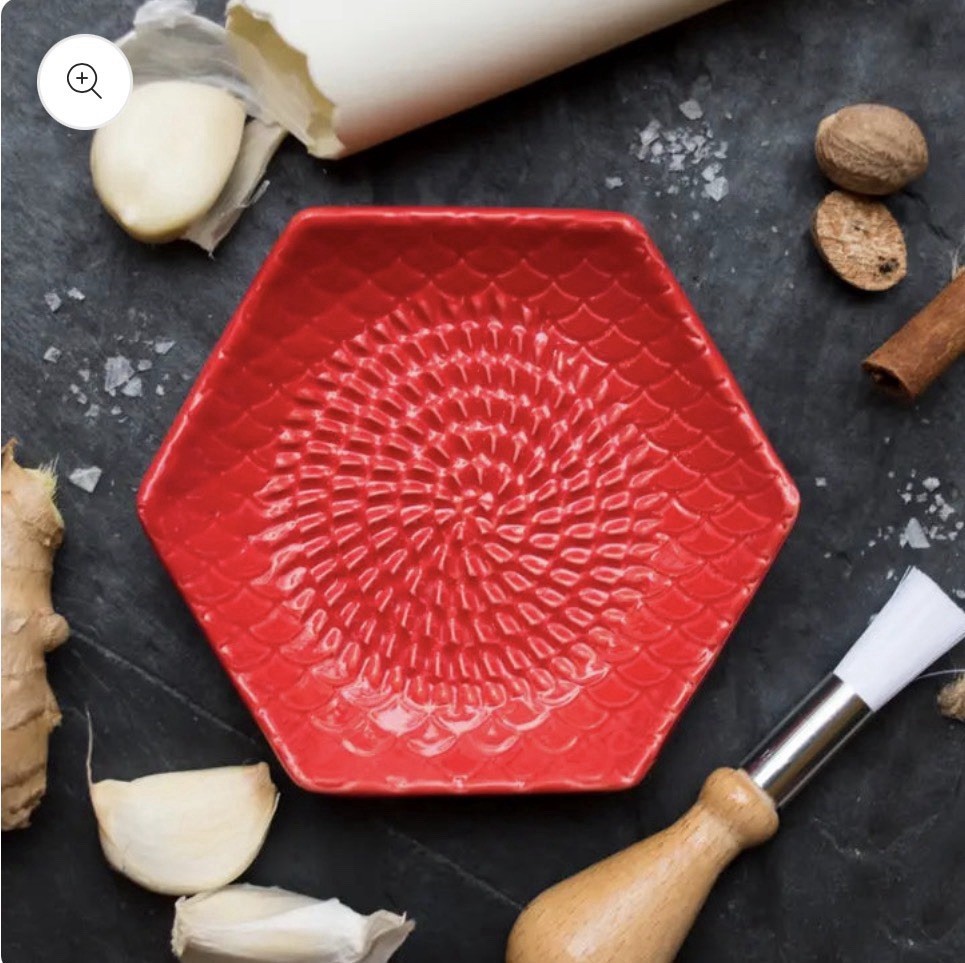 Ceramic Garlic/Ginger Grater Plate