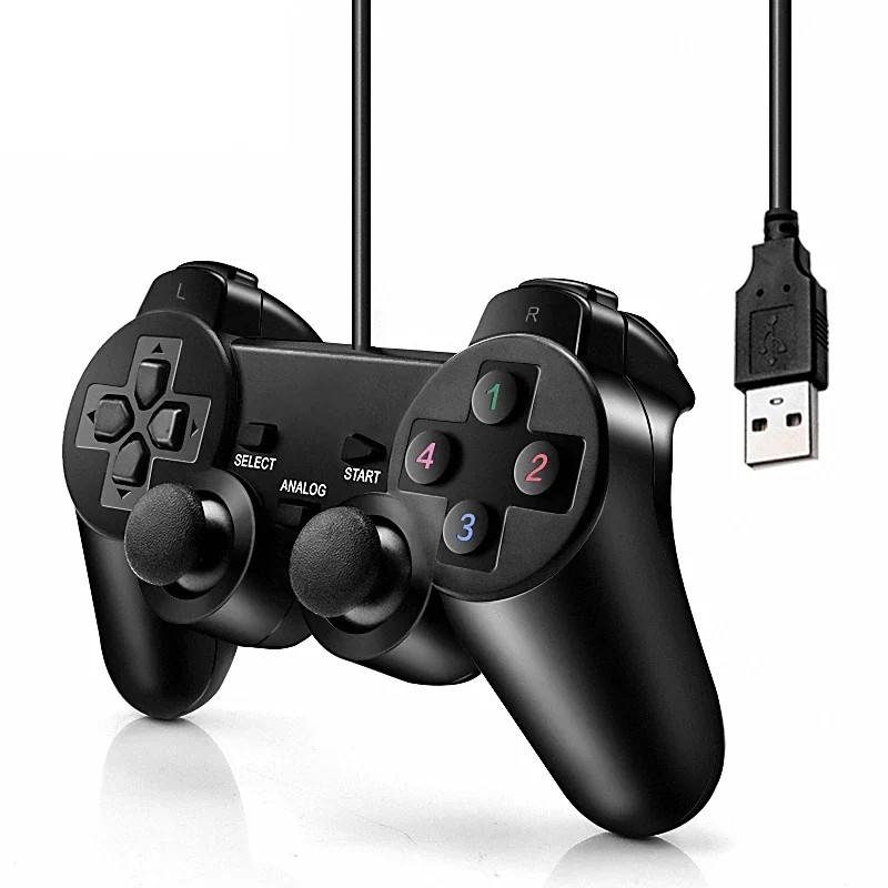 USB Game Controller Vibration PC Windows XP/7/8/10/11 Laptop