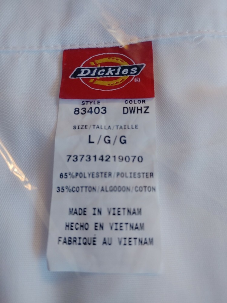 White Dickies Scrubs EDS Professional Unisex Lab coat